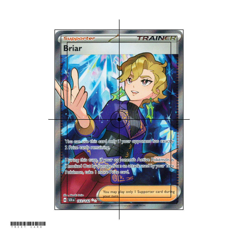 Briar Stellar Crown SCR 163/142 Full Art Ultra Rare EN Pokemon Card Game PTCG