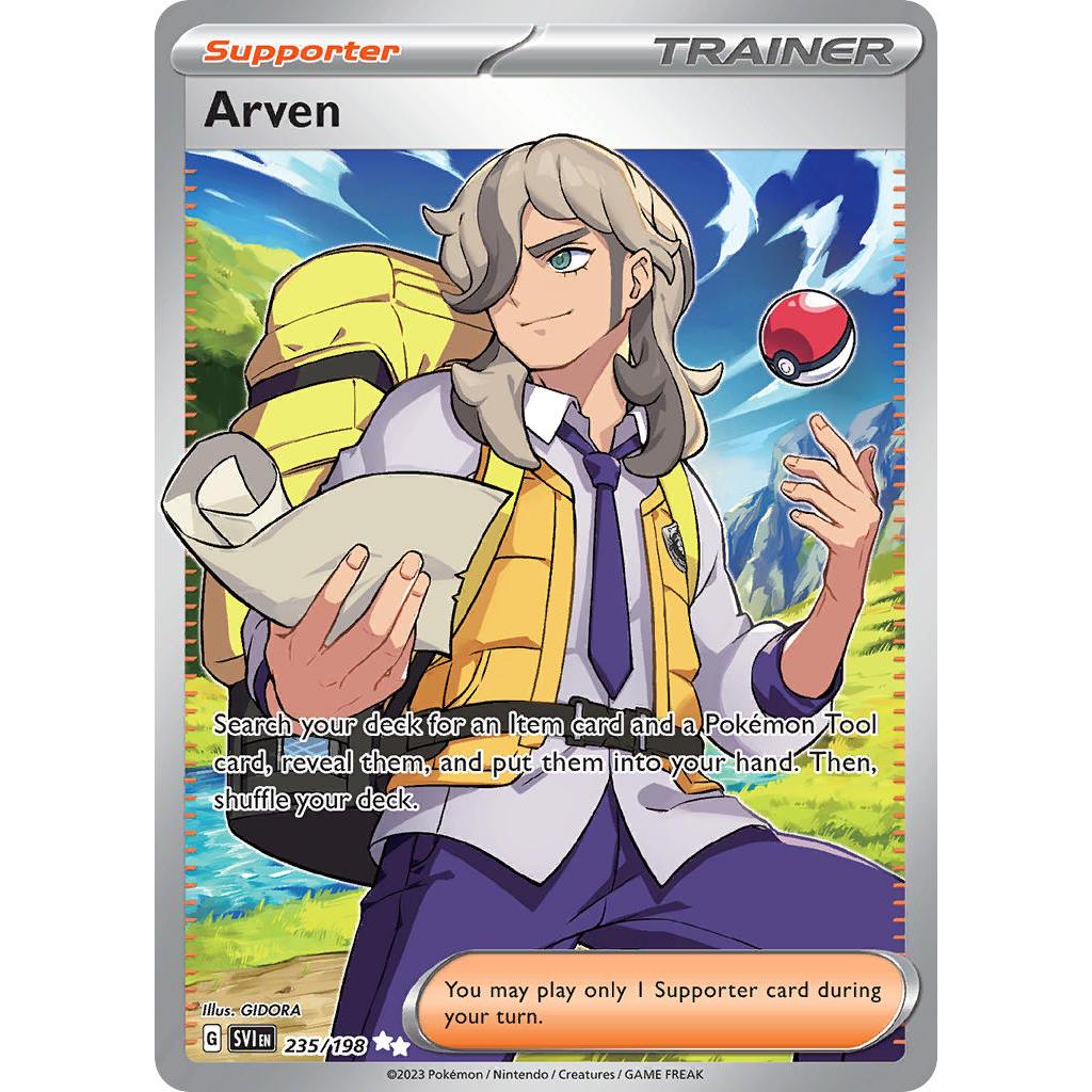Arven SV1 235/198 SV01 Scarlet & Violet Base Set Ultra Rare Holo EN Pokemon Card Game PTCG