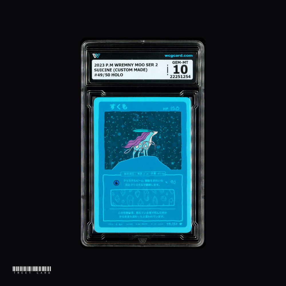 [WCG 10] Suicine (Wrenny Moo Custom) 49/50 Graded Pokemon Card PTCG