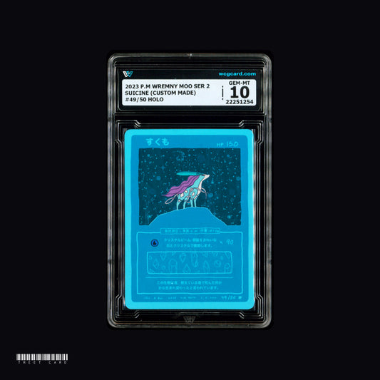 [WCG 10] Suicine (Wrenny Moo Custom) 49/50 Graded Pokemon Card PTCG