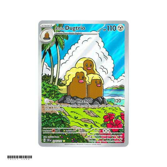 Alolan Dugtrio 208/191 Surging Sparks Holo Illustration Rare EN Pokemon Card Game PTCG