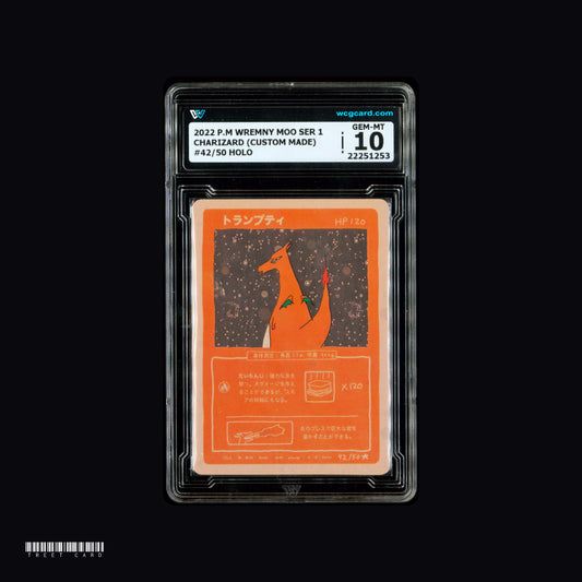 [WCG 10] Charizard (Wrenny Moo Custom) 42/50 Graded Pokemon Card PTCG
