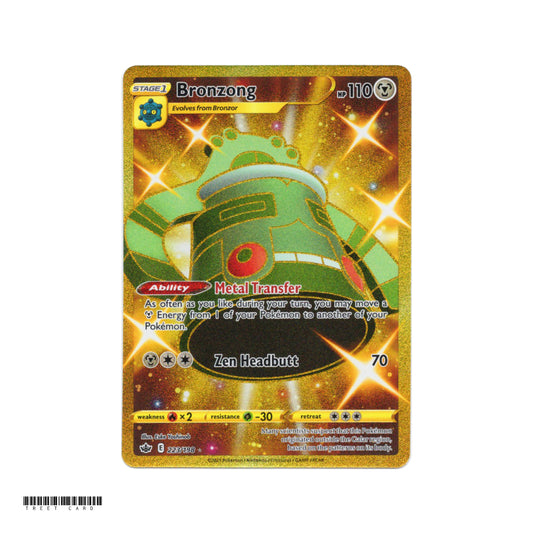 Bronzong 223/198 Chilling Reign Gold Secret Rare EN Pokemon Card Game PTCG