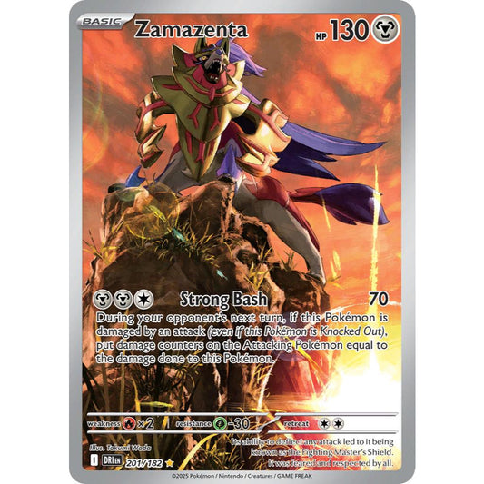 Zamazenta DRI 201/182 Destined Rivals Illustration Rare EN Pokemon Card Game PTCG