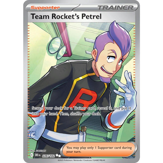 Team Rocket’s Petrel DRI 226/182 Destined Rivals Ultra Rare EN Pokemon Card Game PTCG