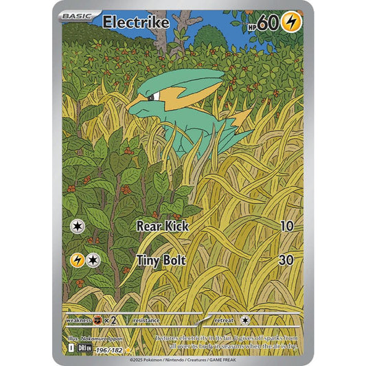 Electrike DRI 196/182 Destined Rivals Illustration Rare EN Pokemon Card Game PTCG