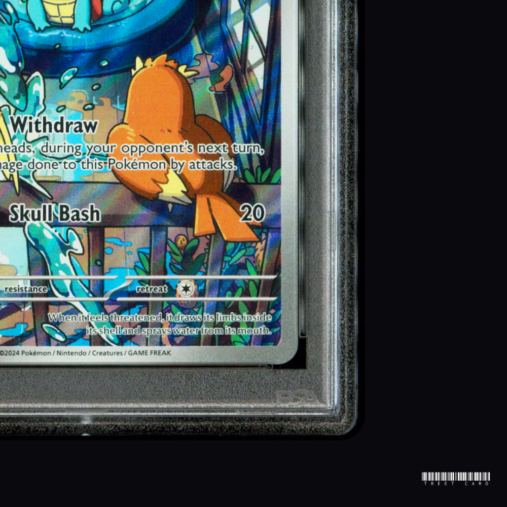 [PSA 9] Squirtle SCR 148 SV07 Stellar Crown Illustration Rare EN Graded Pokemon Card PTCG