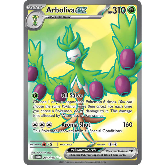 Arboliva ex DRI 207/182 Destined Rivals Ultra Rare EN Pokemon Card Game PTCG