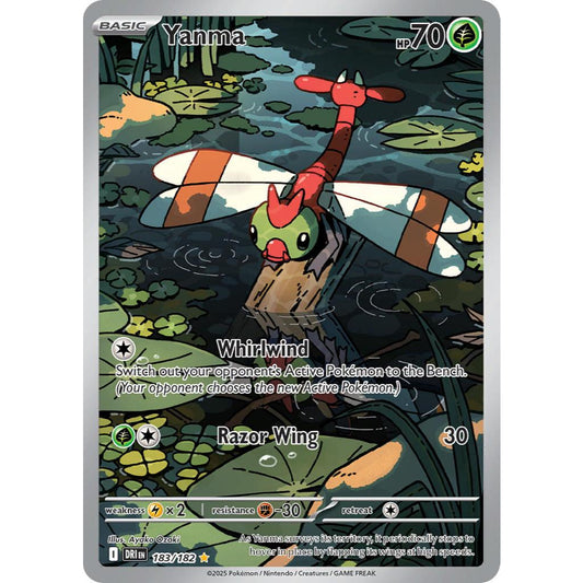 Yanma DRI 183/182 Destined Rivals Illustration Rare EN Pokemon Card Game PTCG