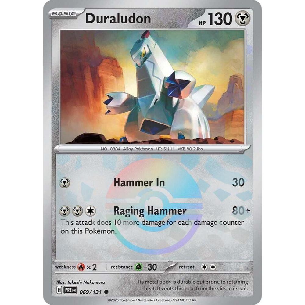 Duraludon PRE 069/131 Poke Ball Pattern Prismatic Evolutions EN Pokemon Card Game PTCG