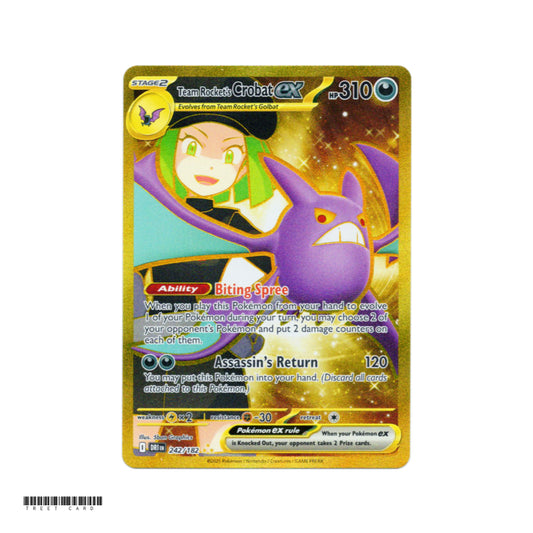 Team Rocket’s Crobat ex DRI 242/182 Destined Rivals Hyper Rare EN Pokemon Card Game PTCG