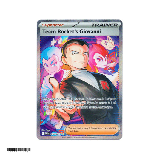 Team Rocket’s Giovanni DRI 238/182 Destined Rivals Special illustration Rare EN Pokemon Card Game PTCG