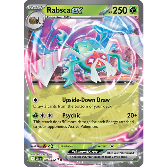 Rabsca ex DRI 025/182 Destined Rivals Double Rare EN Pokemon Card Game PTCG
