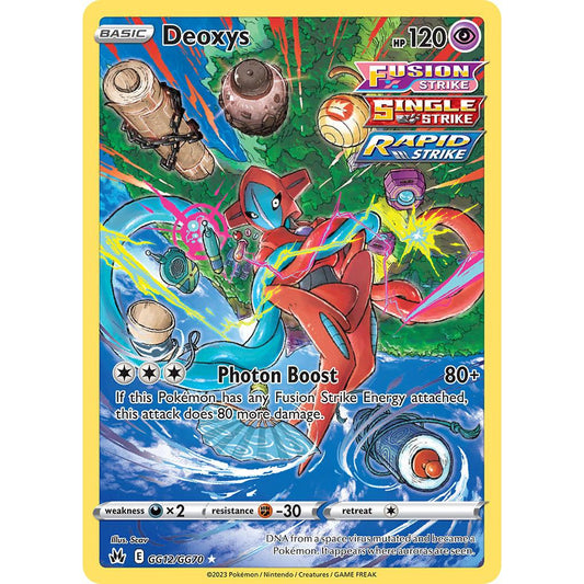 Deoxys GG12/GG70 Crown Zenith Galarian Gallery EN Pokemon Card Game PTCG
