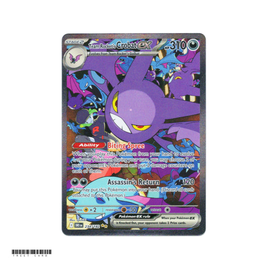 Team Rocket’s Crobat ex DRI 234/182 Destined Rivals  Special Illustration Rare EN Pokemon Card Game PTCG