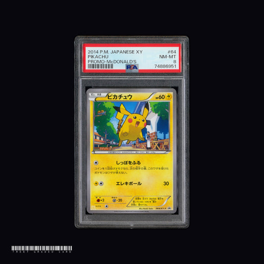 [PSA 8] Pikachu with McDonald's logo Promotional Cards 064/XY-P Graded Pokemon Card