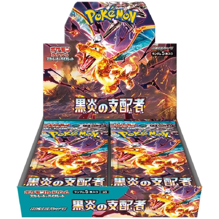 [Ready stock] Ruler of the Black Flame sv3 Pokemon Card Booster Factory Sealed Box