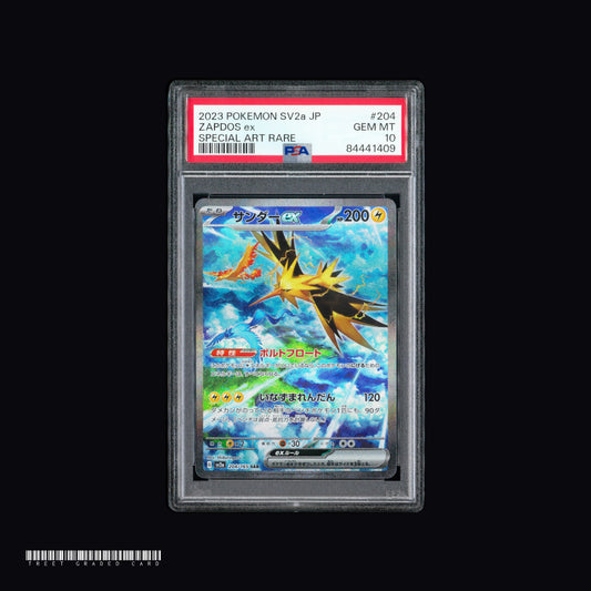 [PSA 10] Zapdos ex SV2a Pokemon Card 151 204/165 SAR JPN Graded Pokemon Card