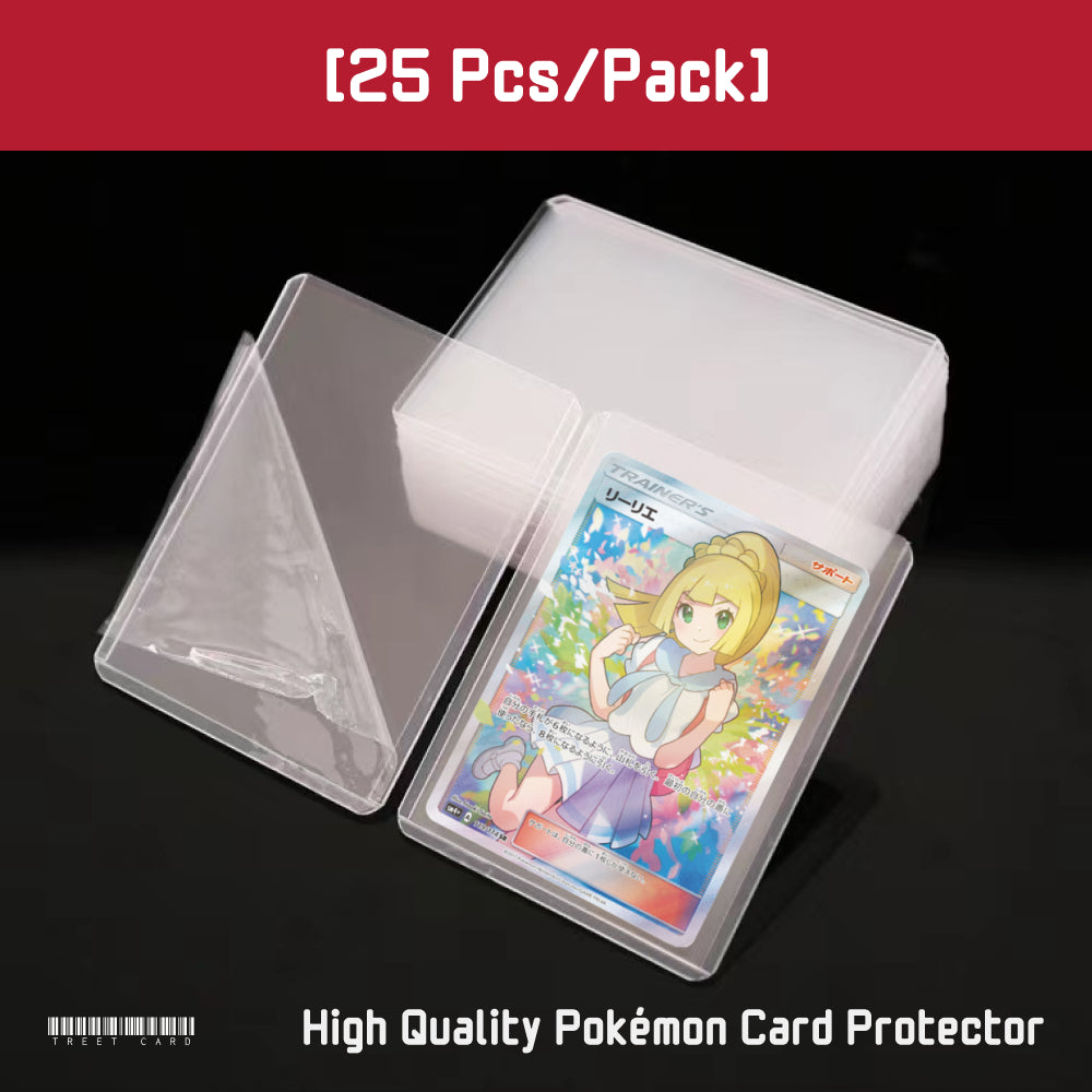 [25 pcs] 35pt Clear Toploader with Film Protected Pokemon Card Sleeves