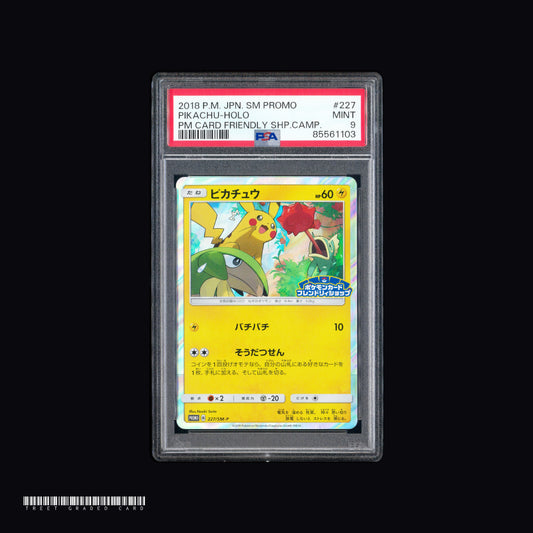[PSA 9] Pikachu 227/SM-P P JPN Graded Pokemon Card
