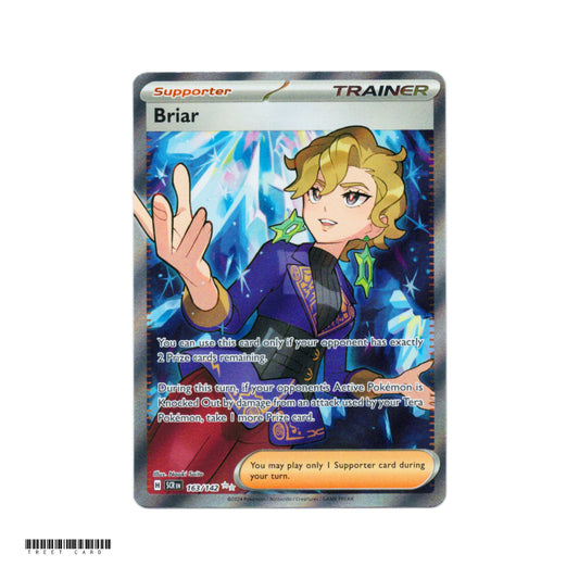 Briar Stellar Crown SCR 163/142 Full Art Ultra Rare EN Pokemon Card Game PTCG