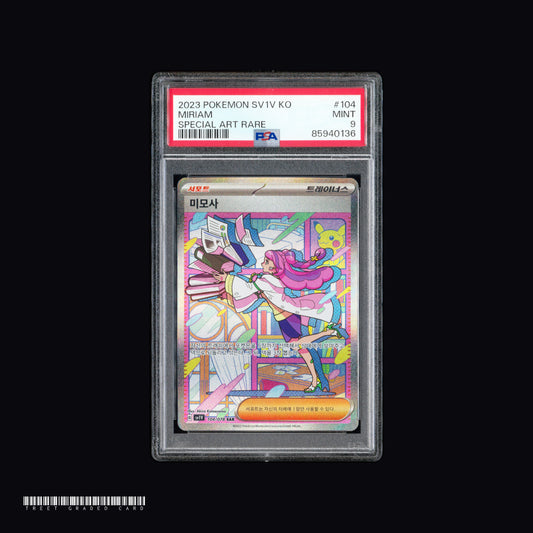 [PSA 9] Miriam SV1V 104/078 SAR KOR Graded Pokemon Card
