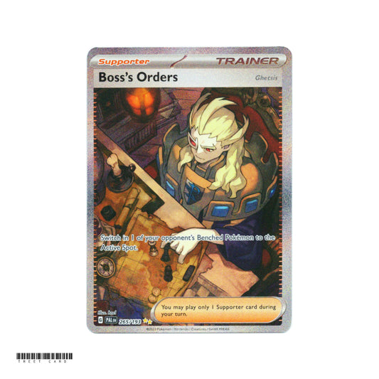Boss's Orders PAL 265/193 Paldea Evolved Special Illustration EN Pokemon Card Game PTCG