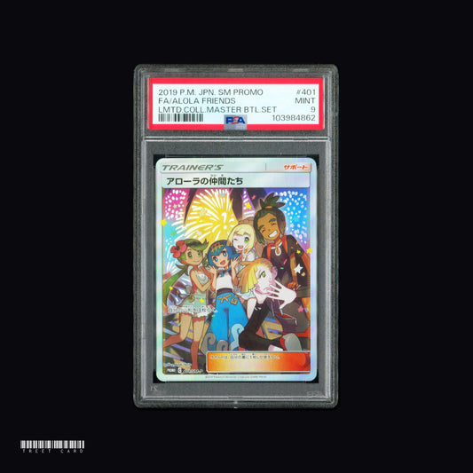 [PSA 9] Alola Friends 401/SM-P Limited Master Battle Set Japanese FA Promo Graded Pokemon Card PTCG