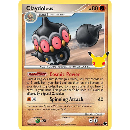 Claydol 15/106 25th Celebrations Classic Collection EN Pokemon Card Game PTCG