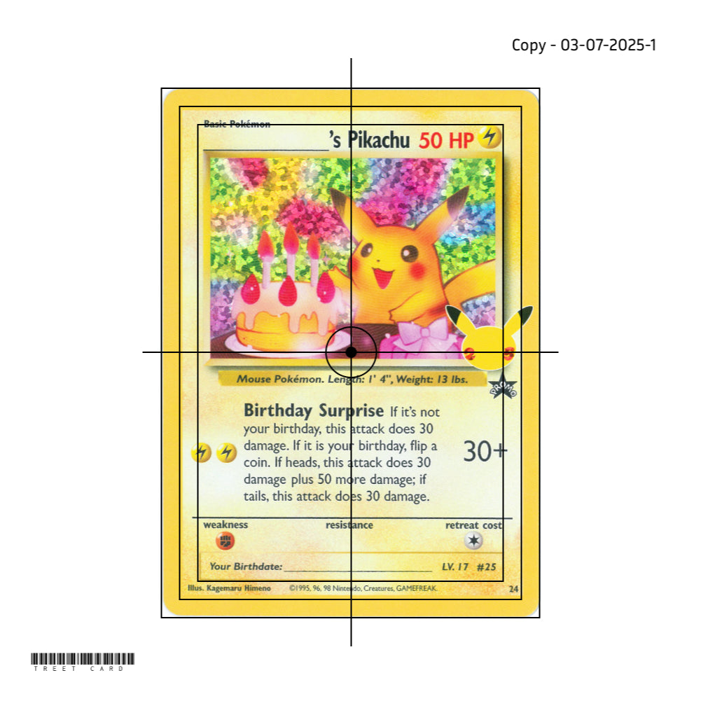 _____'s Pikachu [CEL25C] Celebrations: Classic Collection 024/025 Classic Collection Pokemon Card Game PTCG