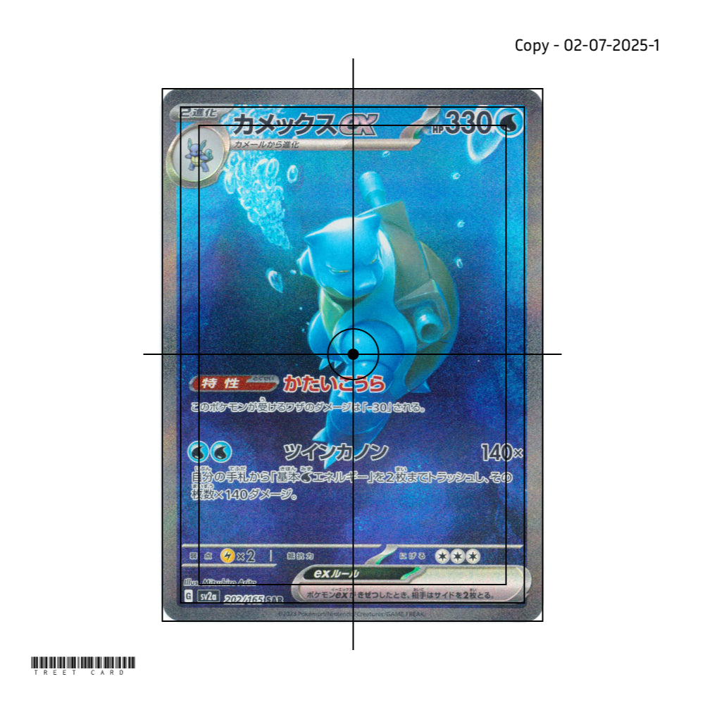 Blastoise ex [SV2a] Pokemon Card 151 202/165 SAR Pokemon Card Game PTCG - NM