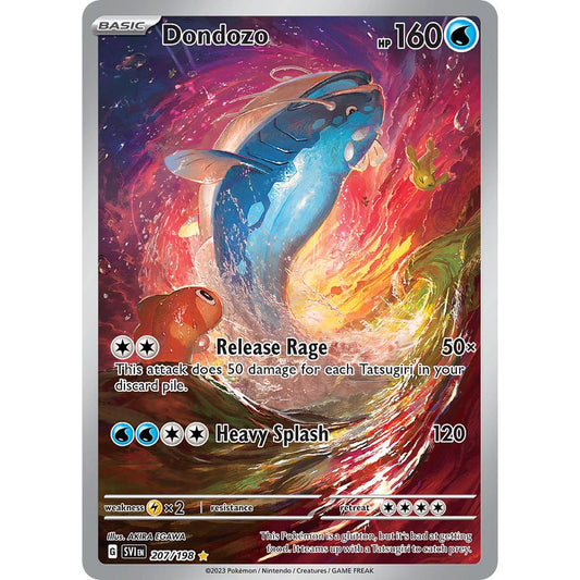 Dondozo SV1 207/198 Scarlet & Violet Base Set Illustration Rare EN Pokemon Card Game PTCG