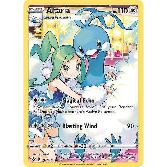 Altaria TG11/TG30 Silver Tempest Trainer Gallery EN Pokemon Card Game PTCG
