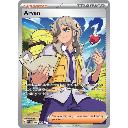 Arven SV1 235/198 SV01 Scarlet & Violet Base Set Ultra Rare Holo EN Pokemon Card Game PTCG