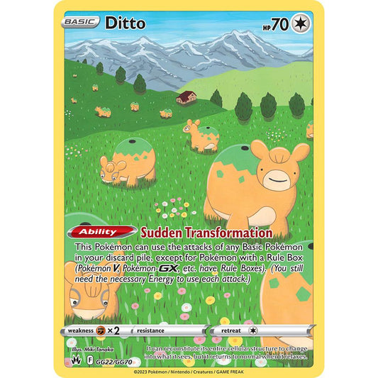 Ditto GG22/GG70 Crown Zenith Galarian Gallery EN Pokemon Card Game PTCG