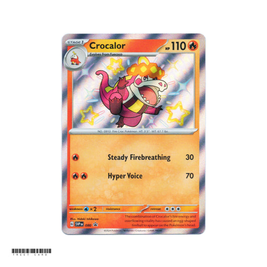 Crocalor SVP 080 Paldean Fates Black Star Promo EN Pokemon Card Game PTCG