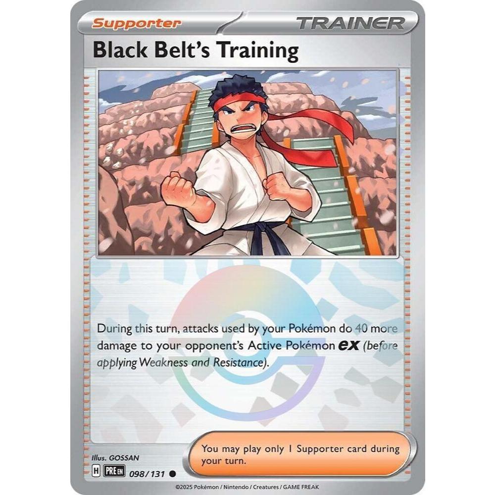 Black Belt's Training PRE 098/131 Poke Ball Pattern Prismatic Evolutions EN Pokemon Card Game PTCG