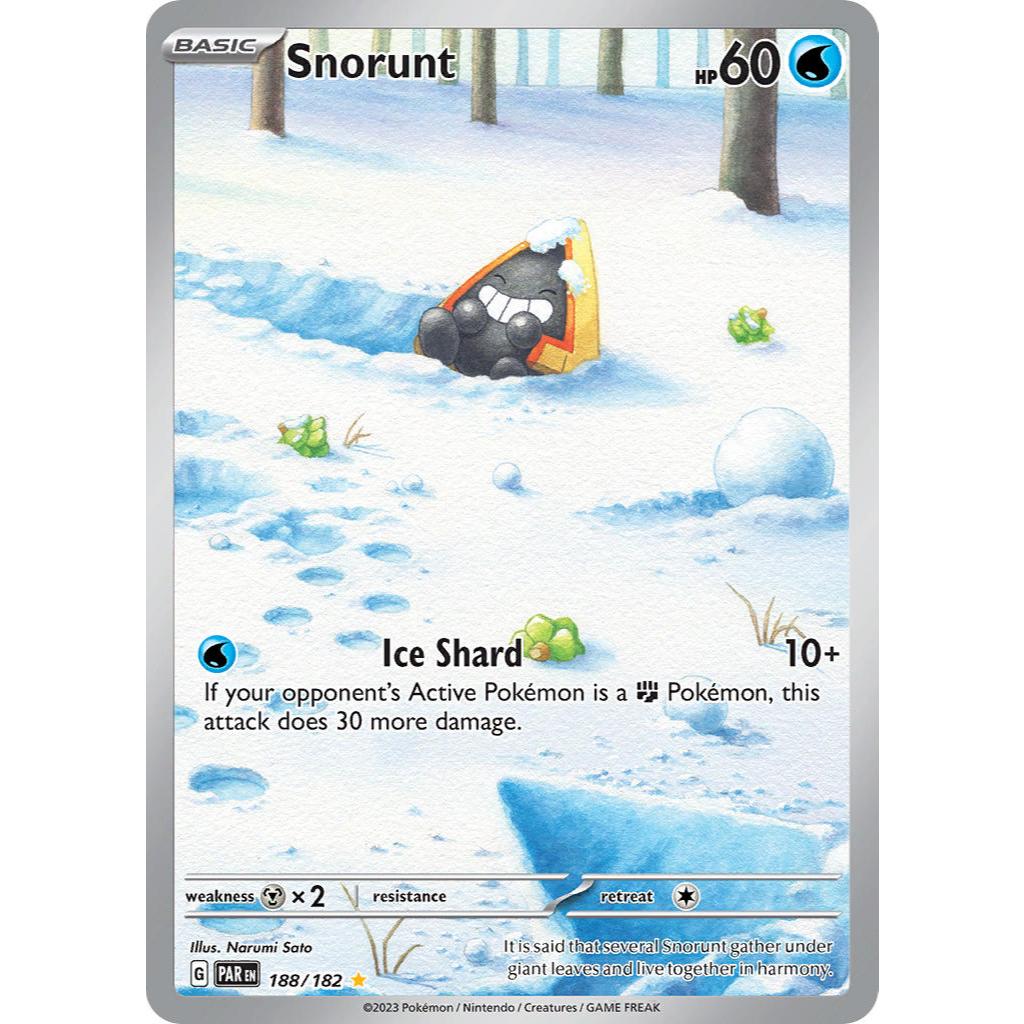 Snorunt Paradox Rift 188/182 Illustrator Holo Rare EN Pokemon PTCG