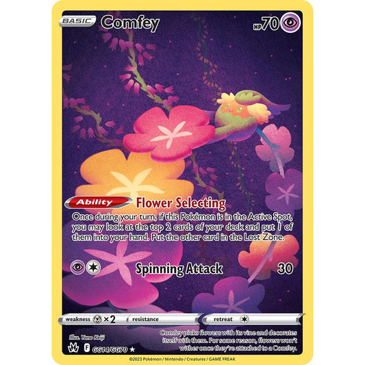 Comfey GG14/GG70 Crown Zenith Galarian Gallery EN Pokemon Card Game PTCG