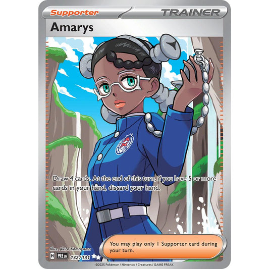 Amarys PRE 132/131 Prismatic Evolutions Ultra Rare EN Pokemon Card Game PTCG