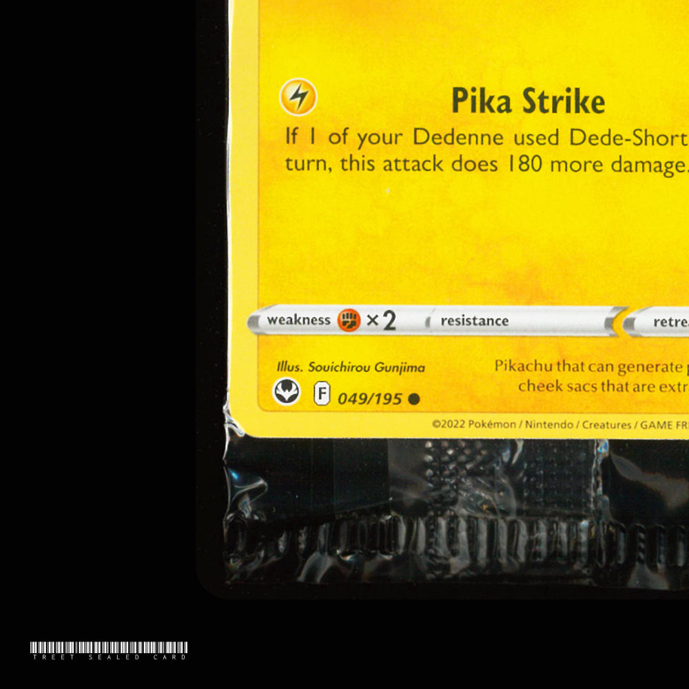 [Sealed] Pikachu 2023 Snowflake Stamp Promo 049/195 EN Pokemon Card Game PTCG