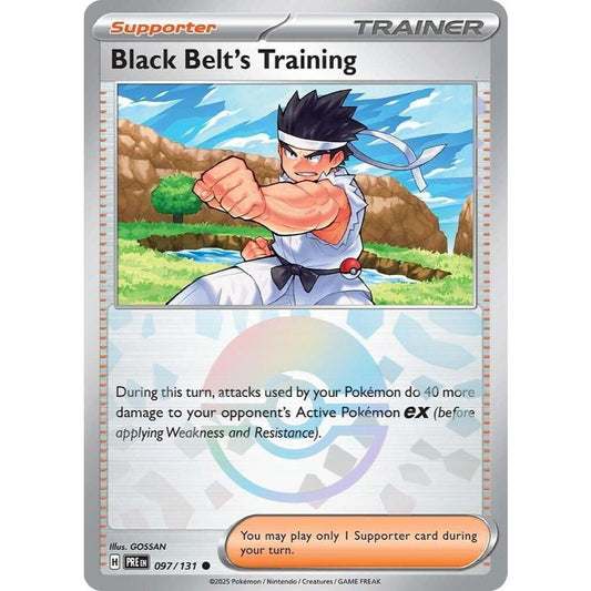 Black Belt's Training PRE 097/131 Poke Ball Pattern Prismatic Evolutions EN Pokemon Card Game PTCG