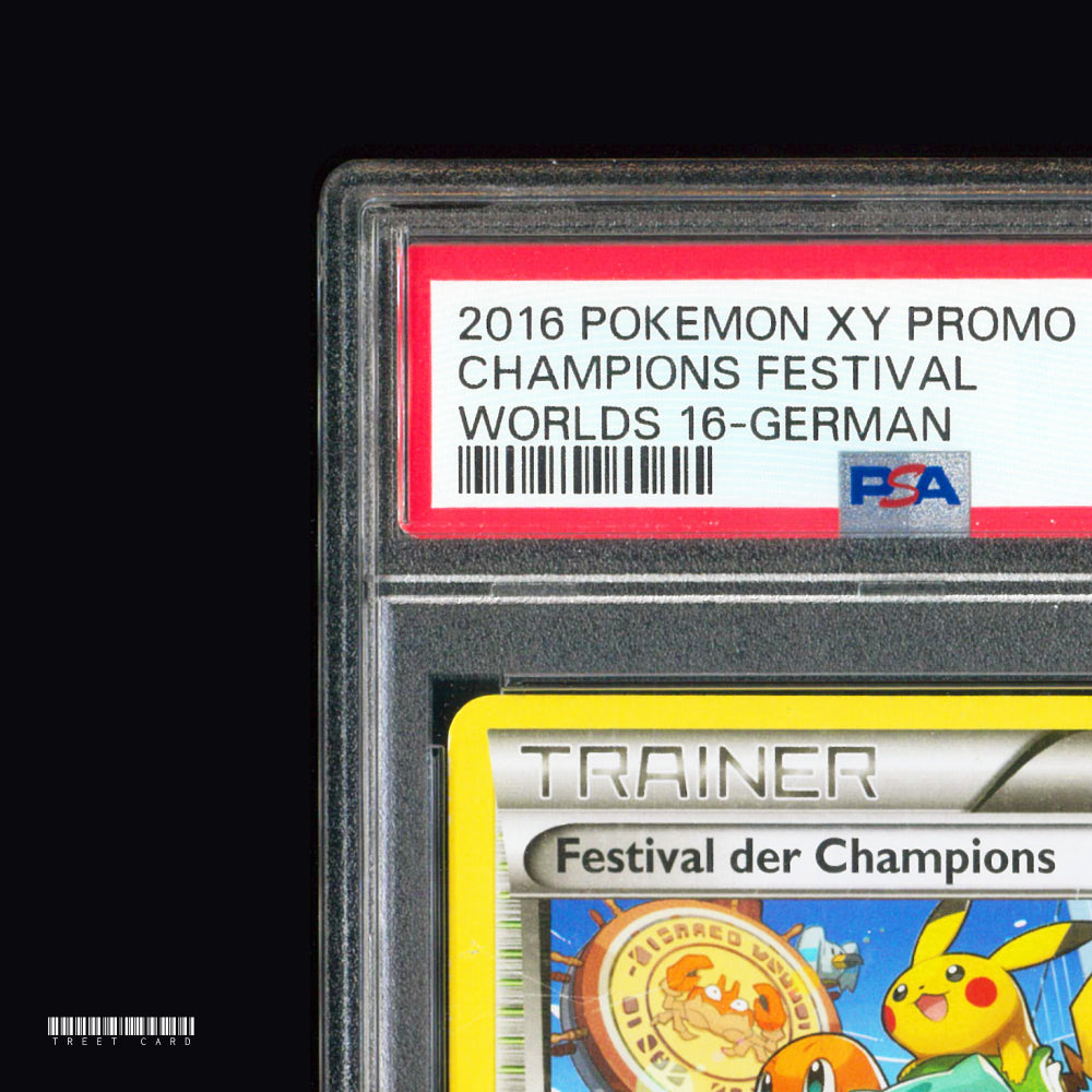 [PSA 8] Champions Festival German XY176 2016 World Championships NM - MT Graded Pokemon Card PTCG