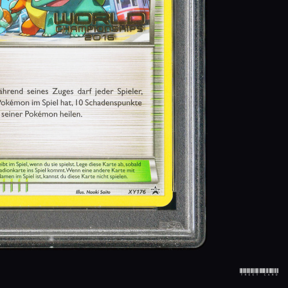 [PSA 8] Champions Festival German XY176 2016 World Championships NM - MT Graded Pokemon Card PTCG