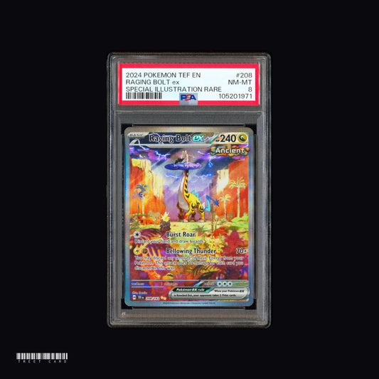 [PSA 8] Raging Bolt ex TEF 208/162 Special Illustration Rare Pokemon Temporal Forces EN Graded Pokemon Card PTCG