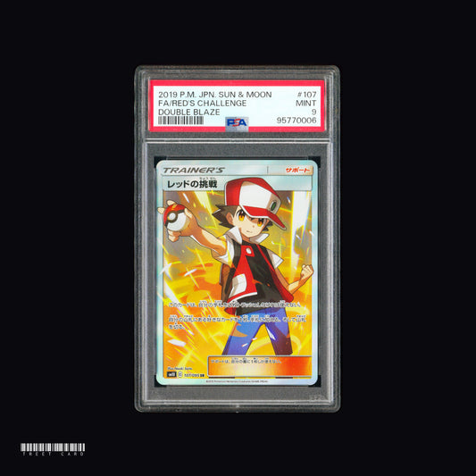 [PSA 9] Red's Challenge [SM10] Double Blaze 107/095 JPN Graded Pokemon Card PTCG