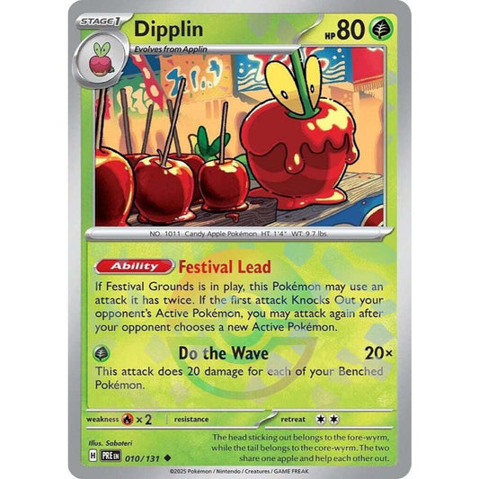 Dipplin PRE 010/131 Poke Ball Pattern Prismatic Evolutions EN Pokemon Card Game PTCG